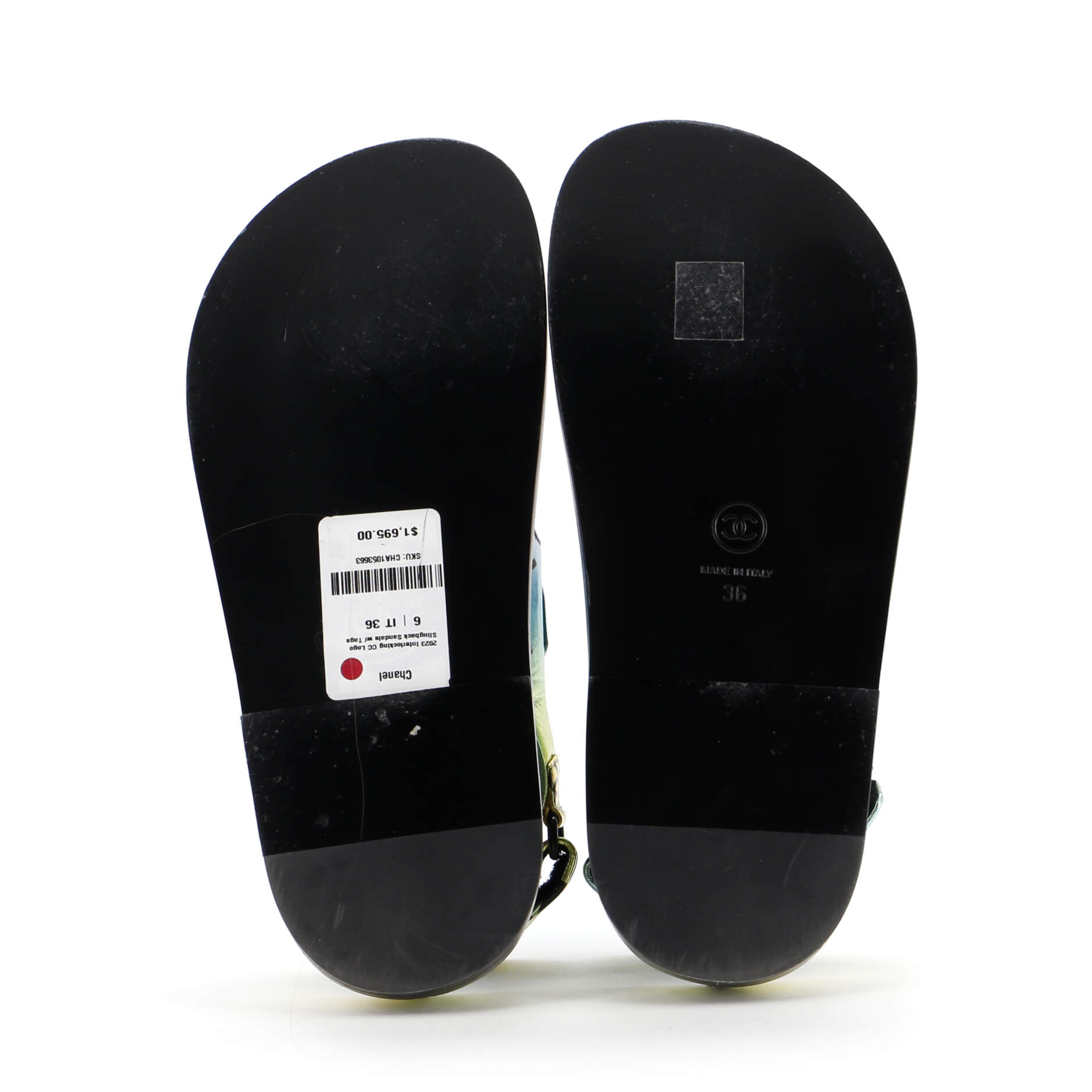 Women's Velcro Dad Sandals Printed Laminated Leather
