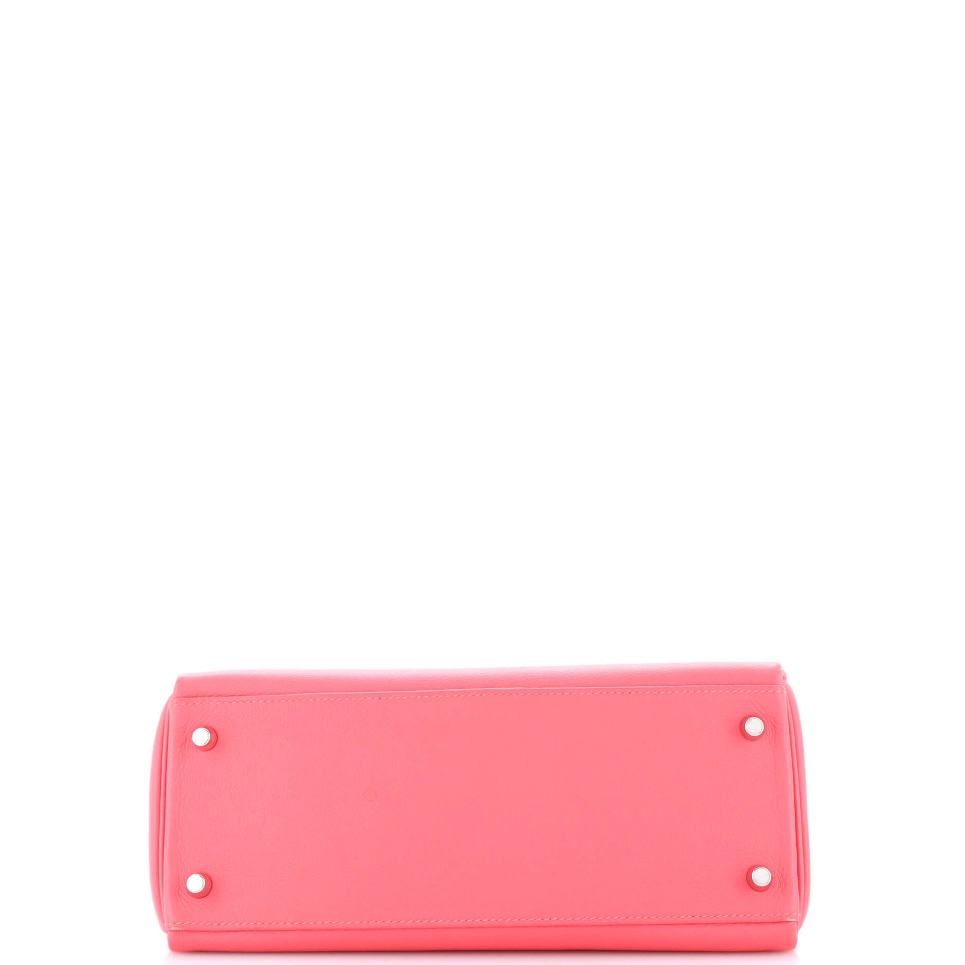 Kelly Handbag Rose Azalée Evercolor with Palladium Hardware 28