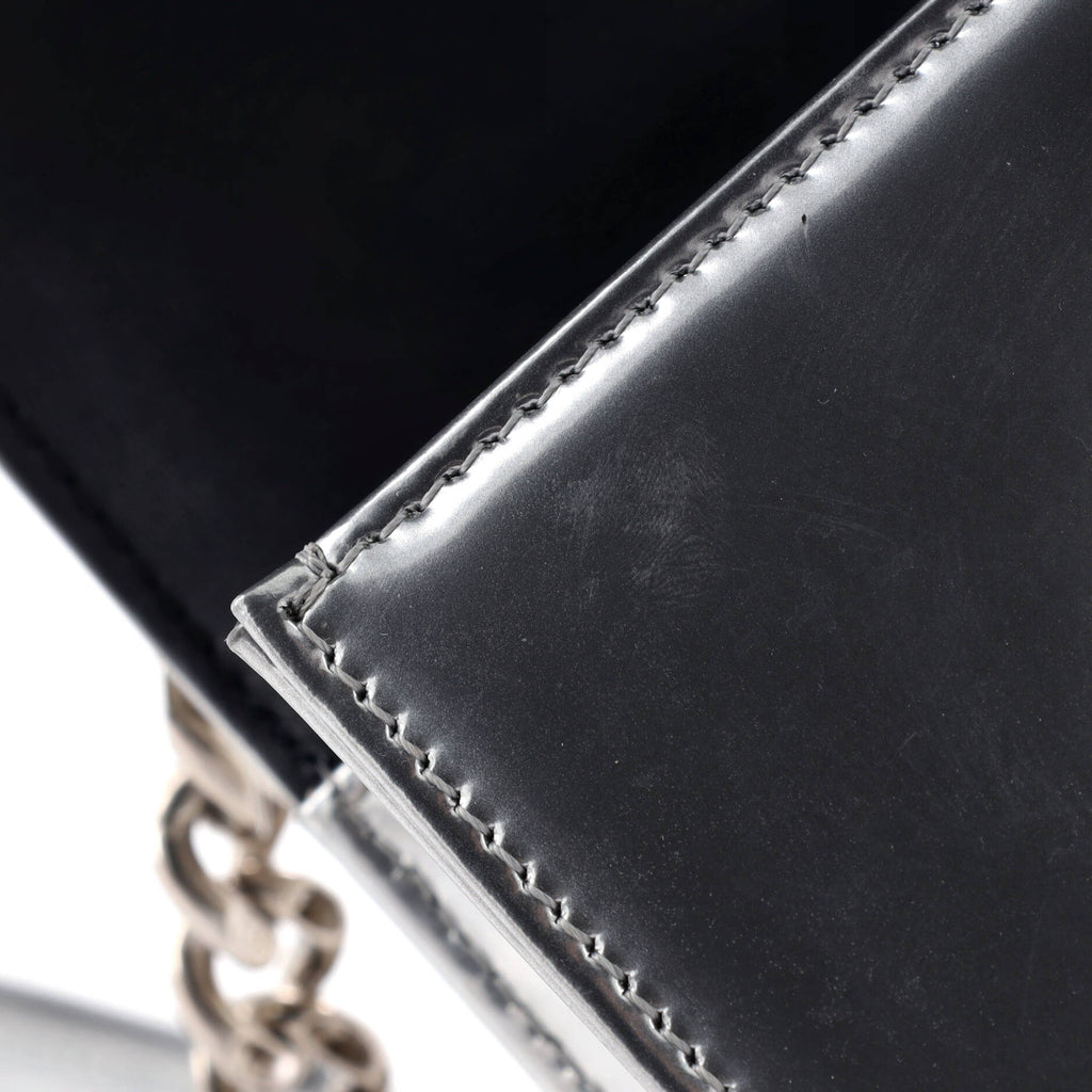 Diorama Flap Bag Beaded Leather Small