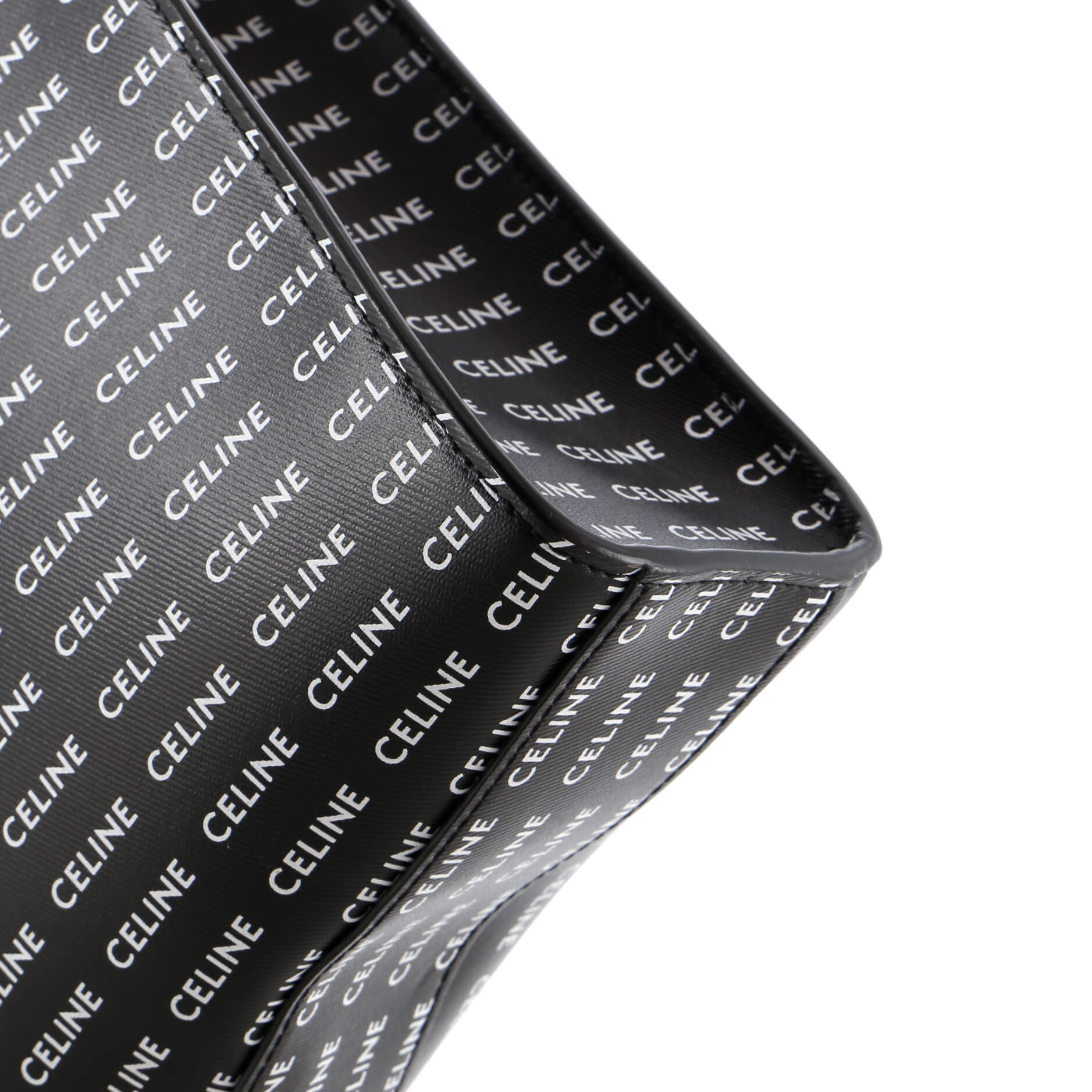 Vertical Cabas Tote All Over Logo Print Leather Small
