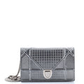 Diorama Wallet on Chain Cannage Embossed Calfskin