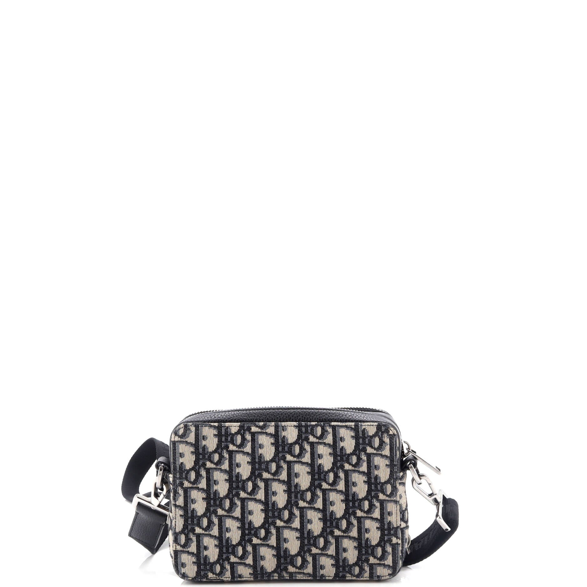 Kenny Scharf Double Zip Crossbody Pouch Oblique Canvas with Applique