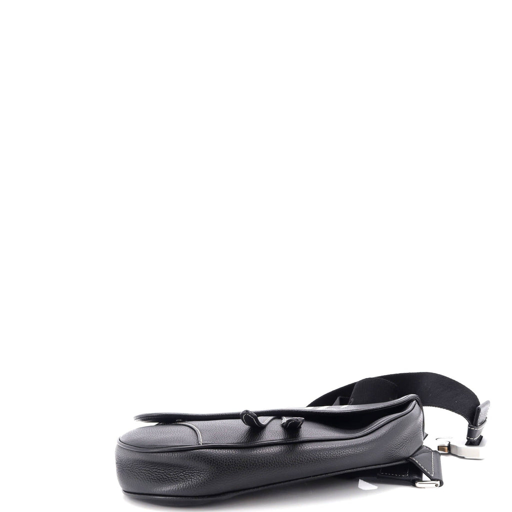 Alex Foxton Logo Saddle Crossbody Bag Printed Leather