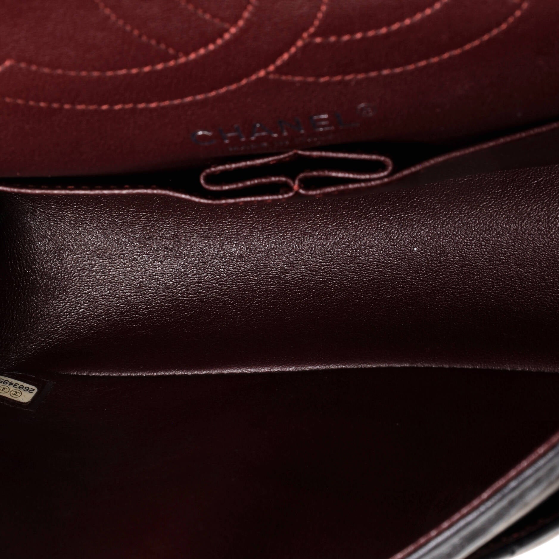So Black Reissue 2.55 Flap Bag Chevron Aged Calfskin 225