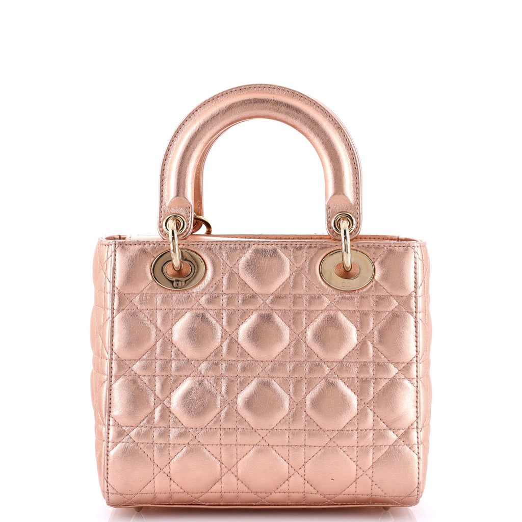 My ABCDior Lady Dior Bag Metallic Cannage Quilt Leather