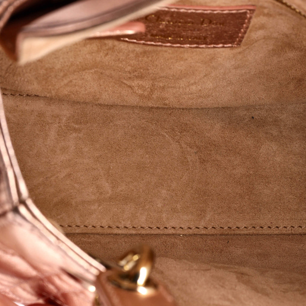 My ABCDior Lady Dior Bag Metallic Cannage Quilt Leather