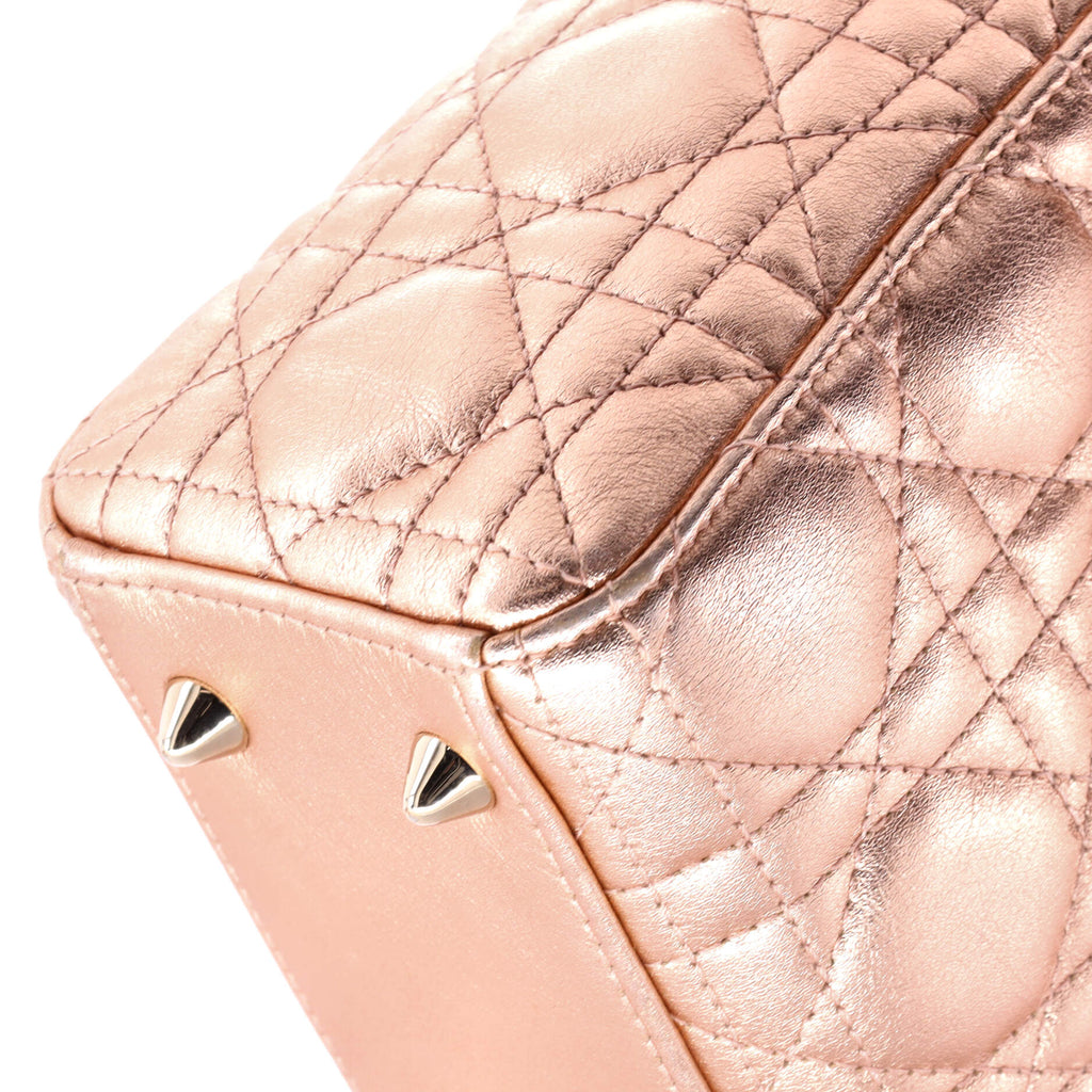 My ABCDior Lady Dior Bag Metallic Cannage Quilt Leather