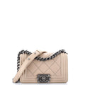 Stitch Boy Flap Bag Quilted Calfskin Small