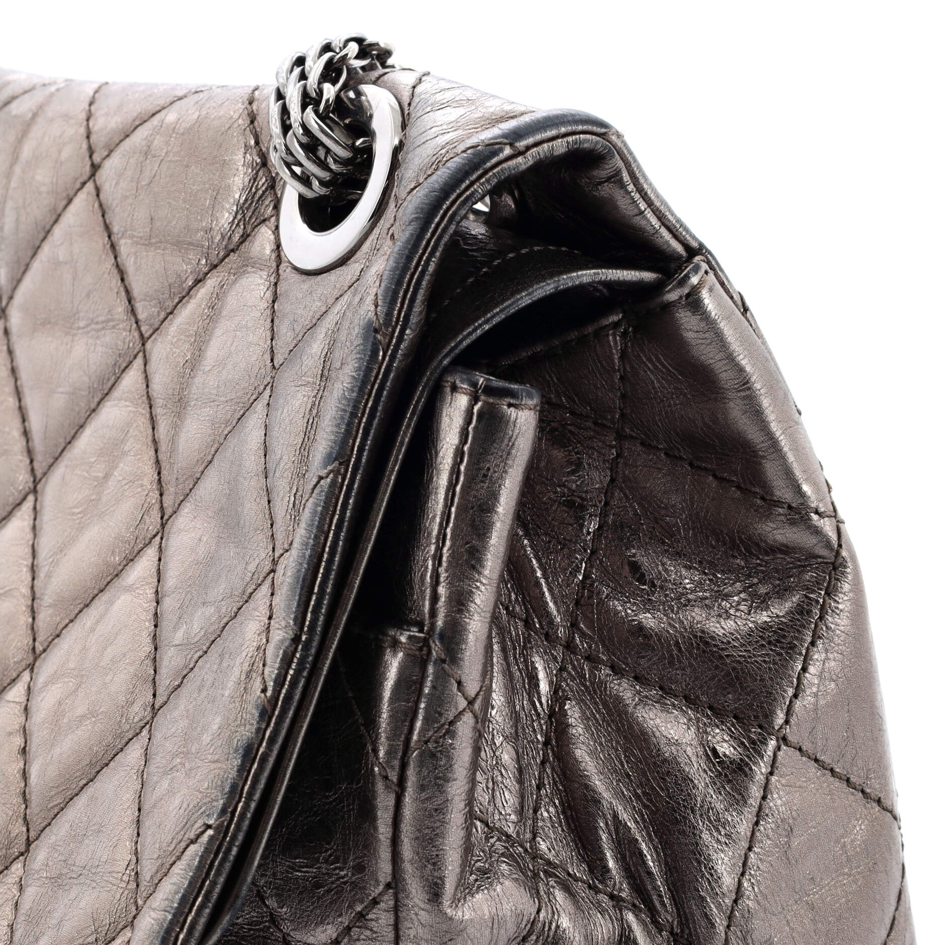 Reissue 2.55 Flap Bag Quilted Metallic Aged Calfskin 227