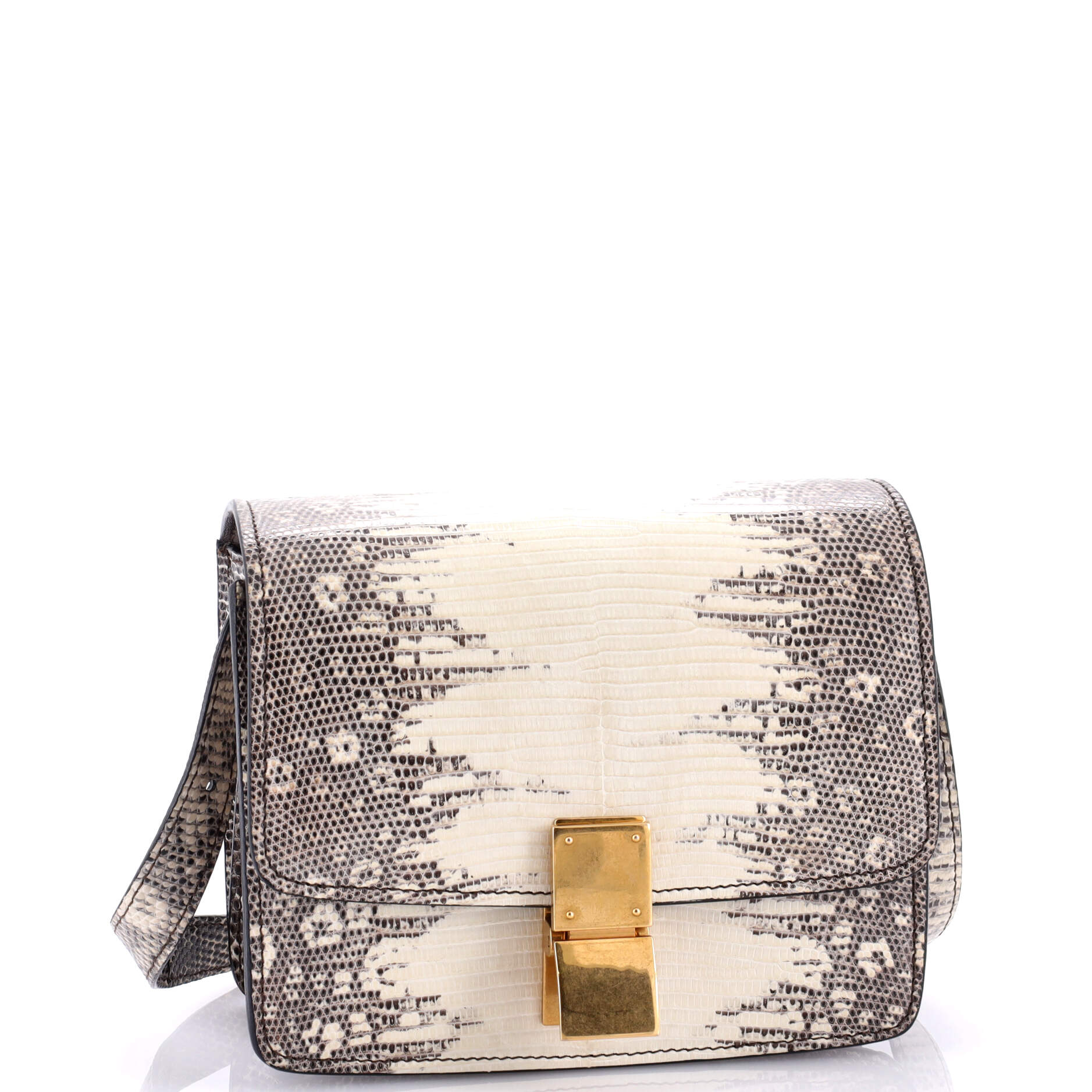 Classic Box Bag Lizard Small