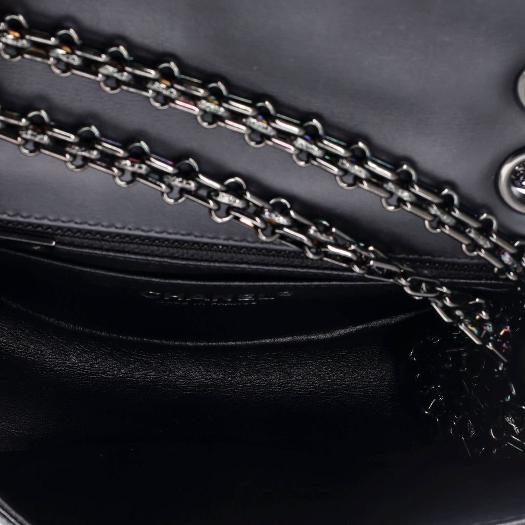 So Black Reissue 2.55 Flap Bag Quilted Patent Mini
