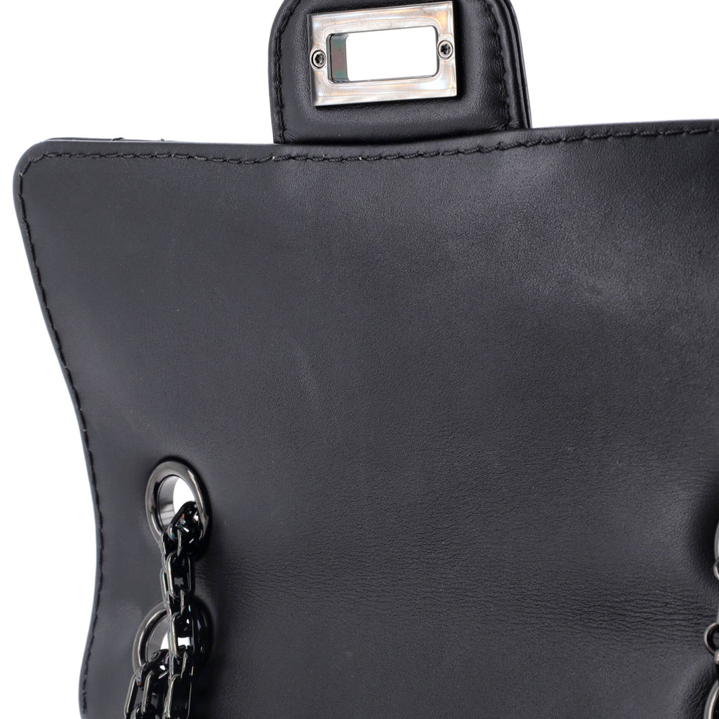 So Black Reissue 2.55 Flap Bag Quilted Patent Mini