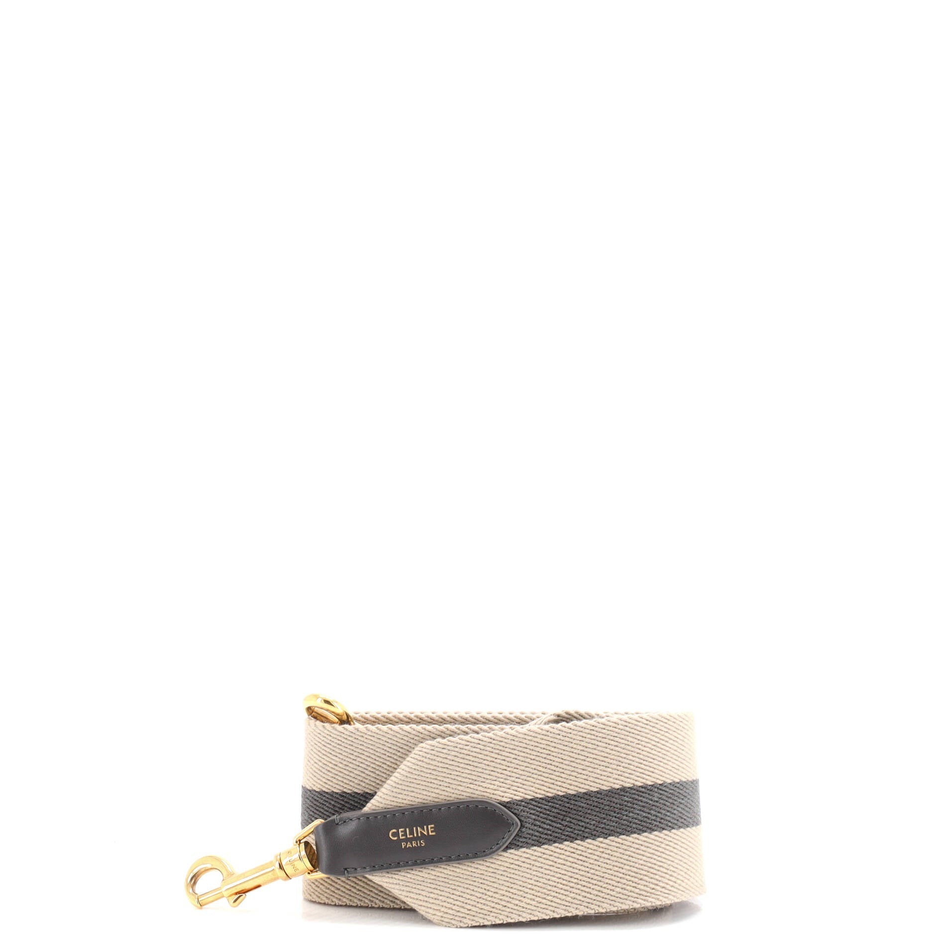 Logo Shoulder Strap Jacquard Wool Long