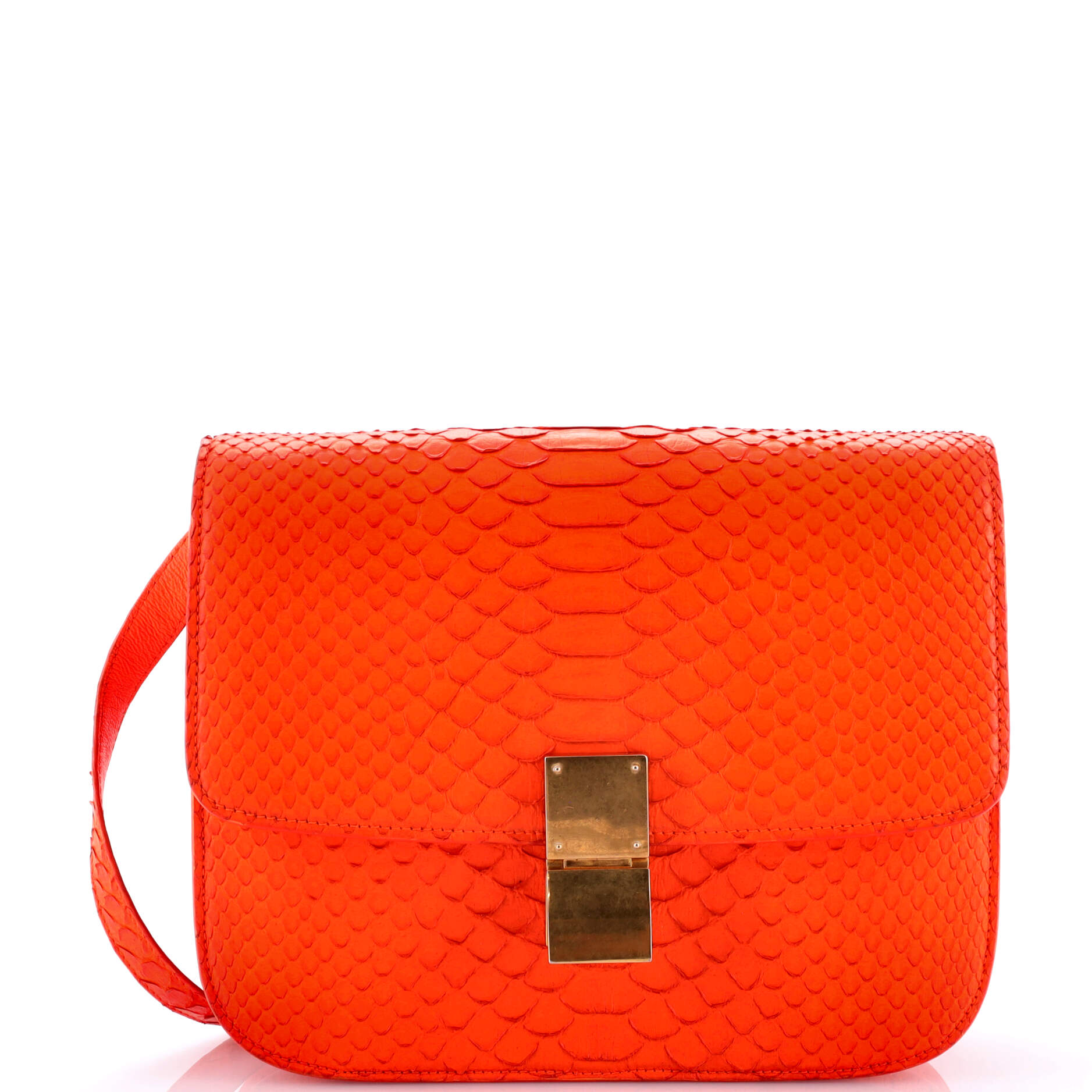 Classic Box Bag Python Medium