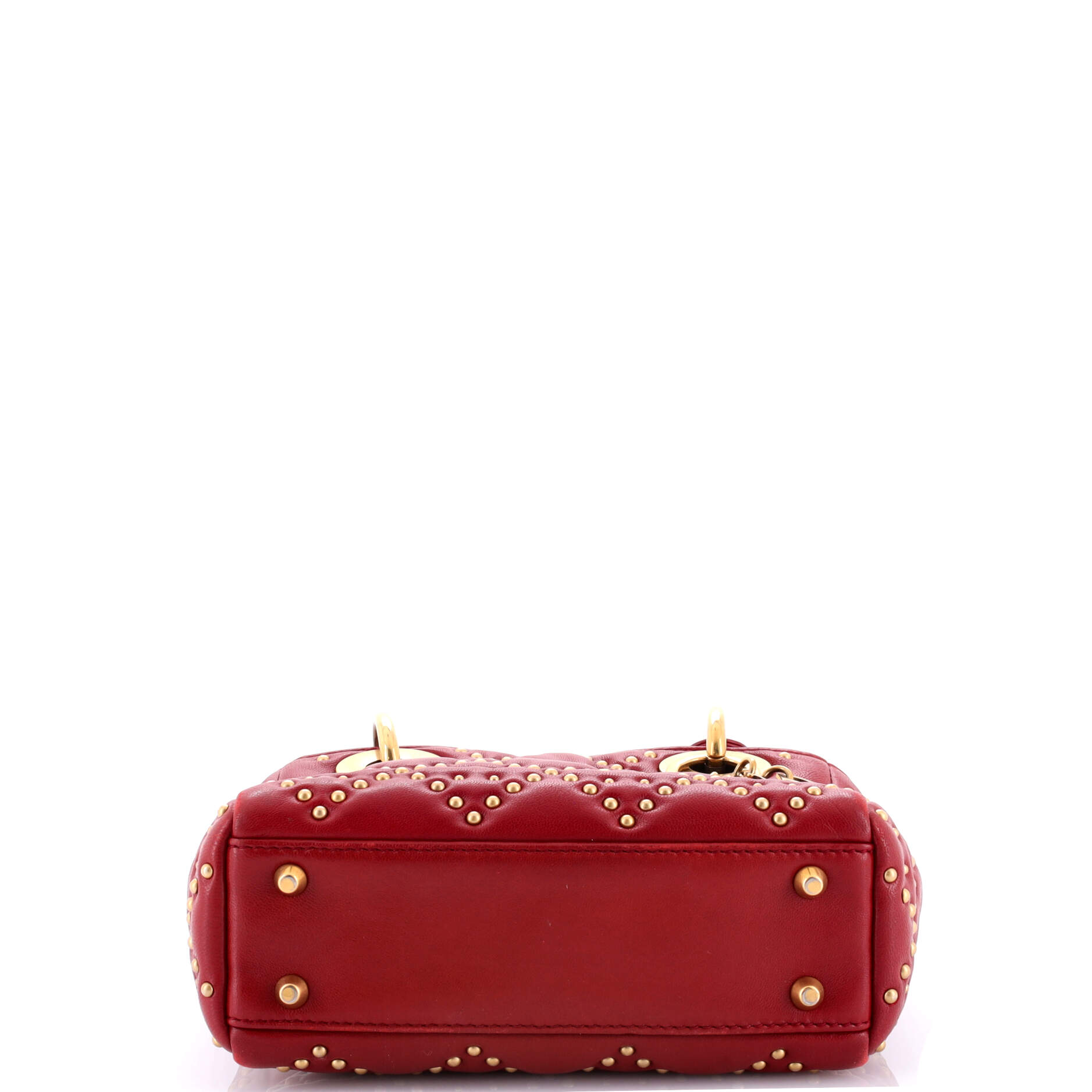 Supple Lady Dior Bag Cannage Studded Lambskin Mini