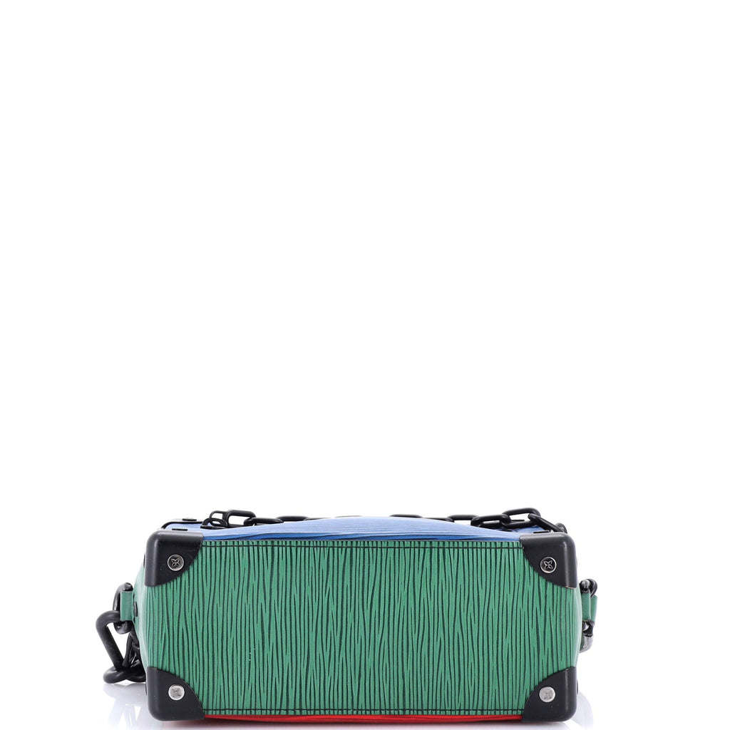 Soft Trunk Bag Colorblock Epi Leather Mini