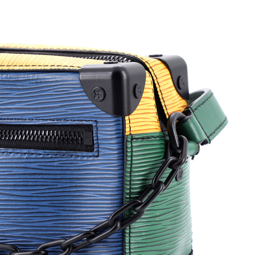 Soft Trunk Bag Colorblock Epi Leather Mini