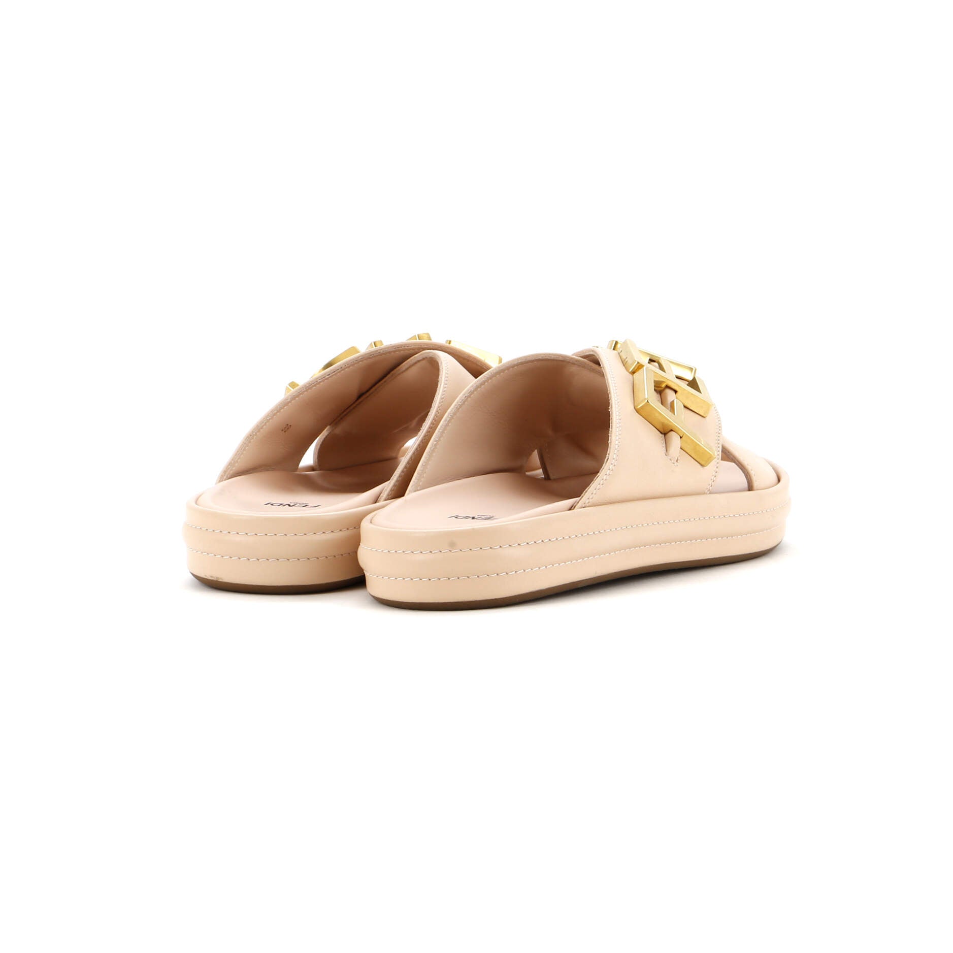 Women's Fendigraphy Slide Sandals Leather