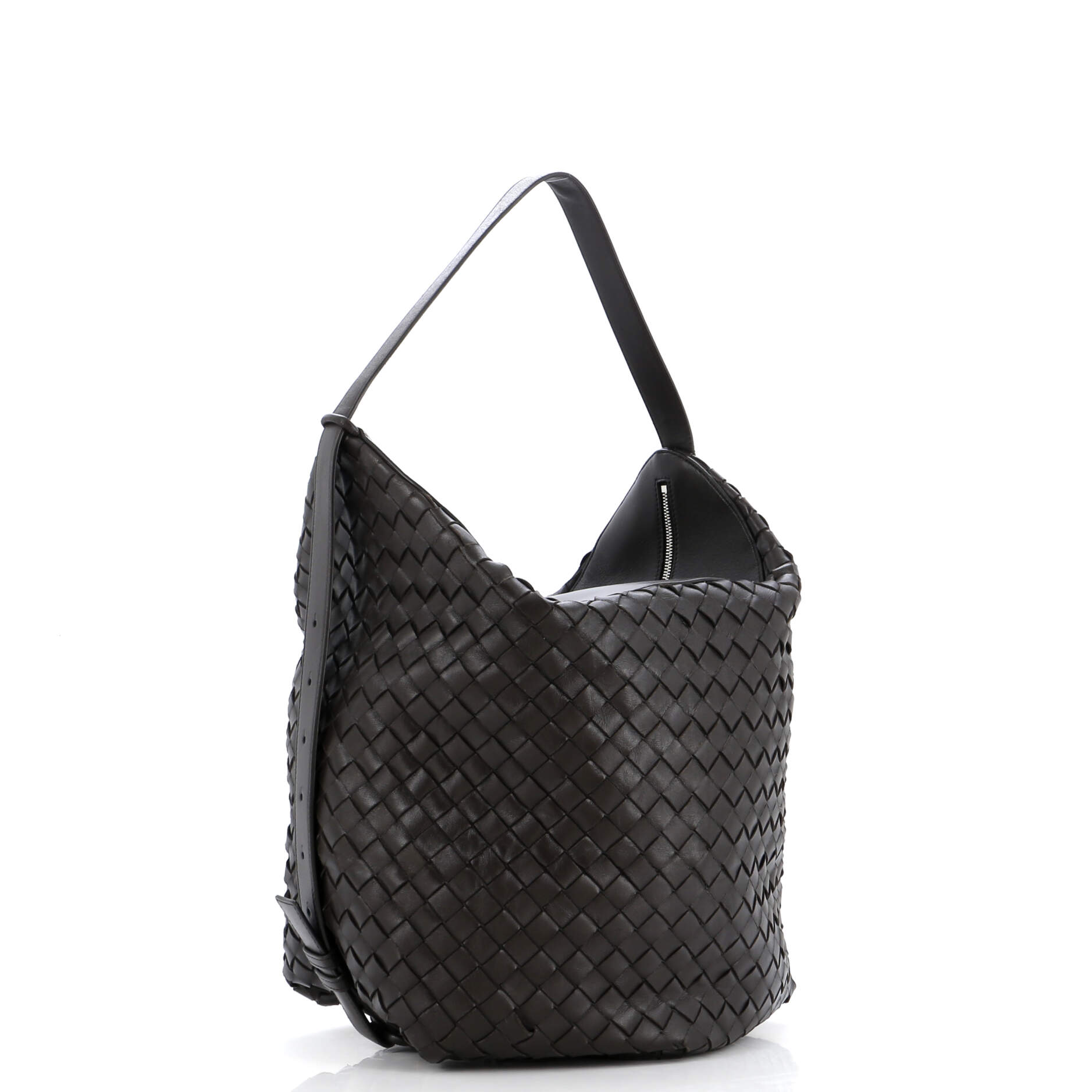 Hop Bag Intrecciato Leather Large