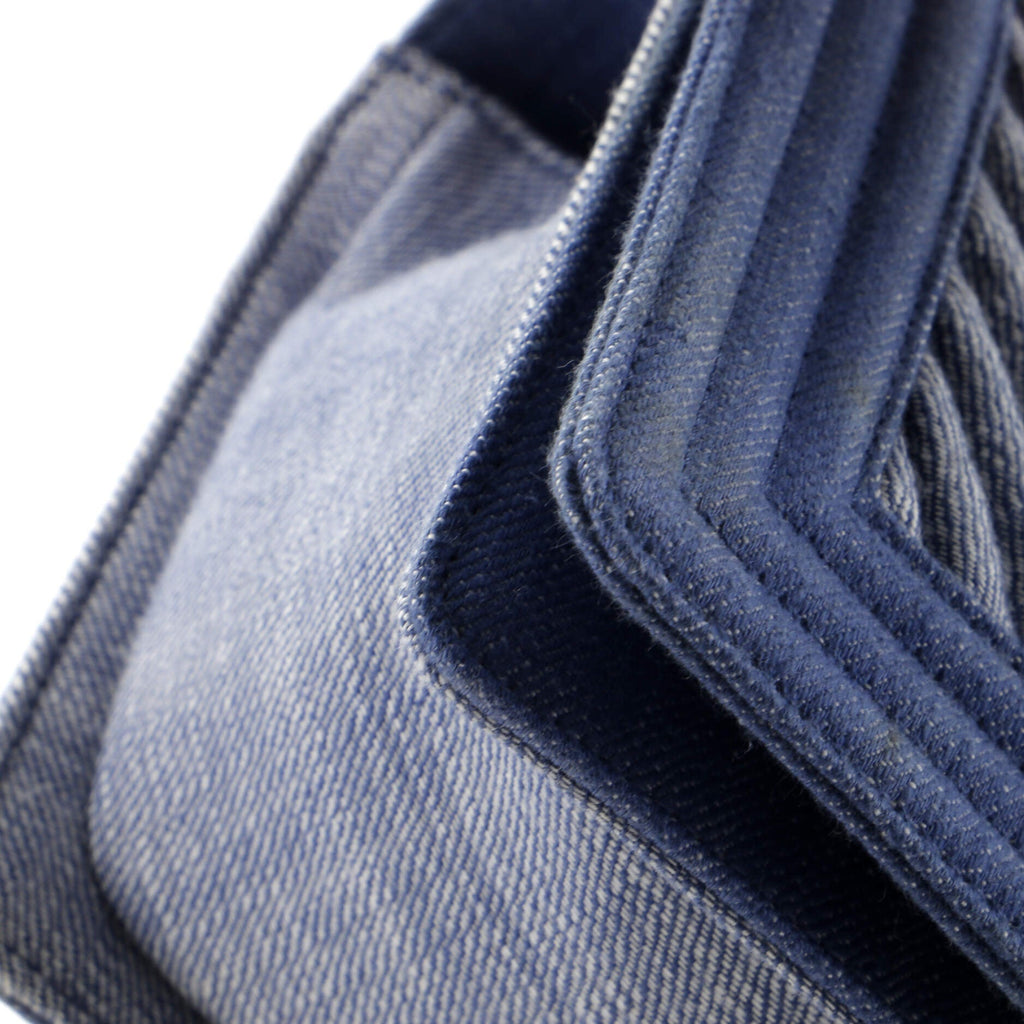 Boy Flap Bag Chevron Denim Old Medium