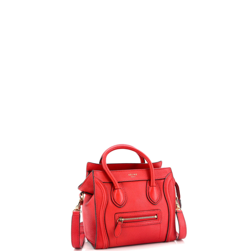 Luggage Bag Grainy Leather Nano