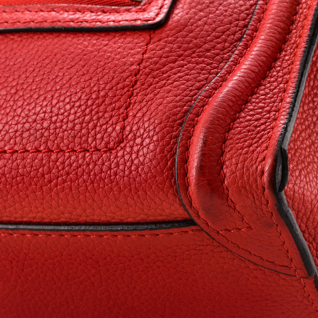 Luggage Bag Grainy Leather Nano