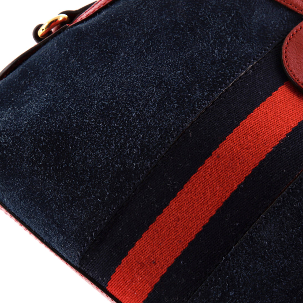 Ophidia Dome Shoulder Bag Suede Small