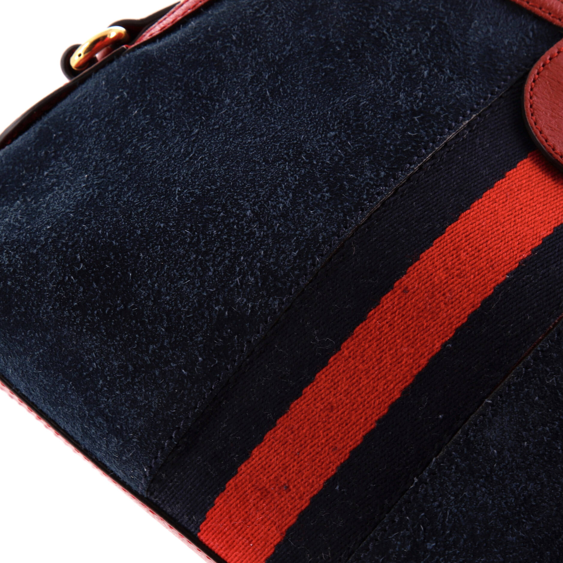 Ophidia Dome Shoulder Bag Suede Small