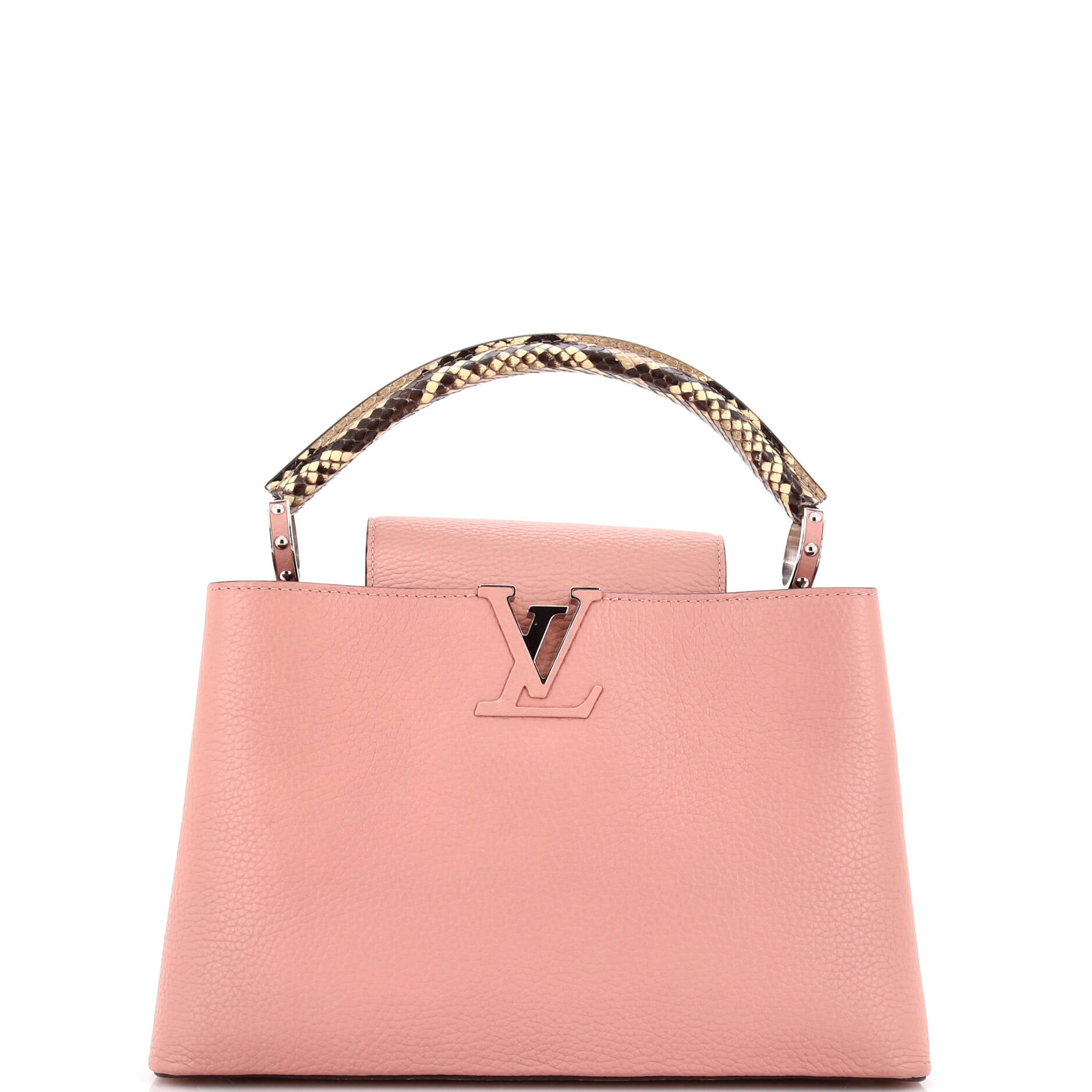 Capucines Bag Leather with Python PM