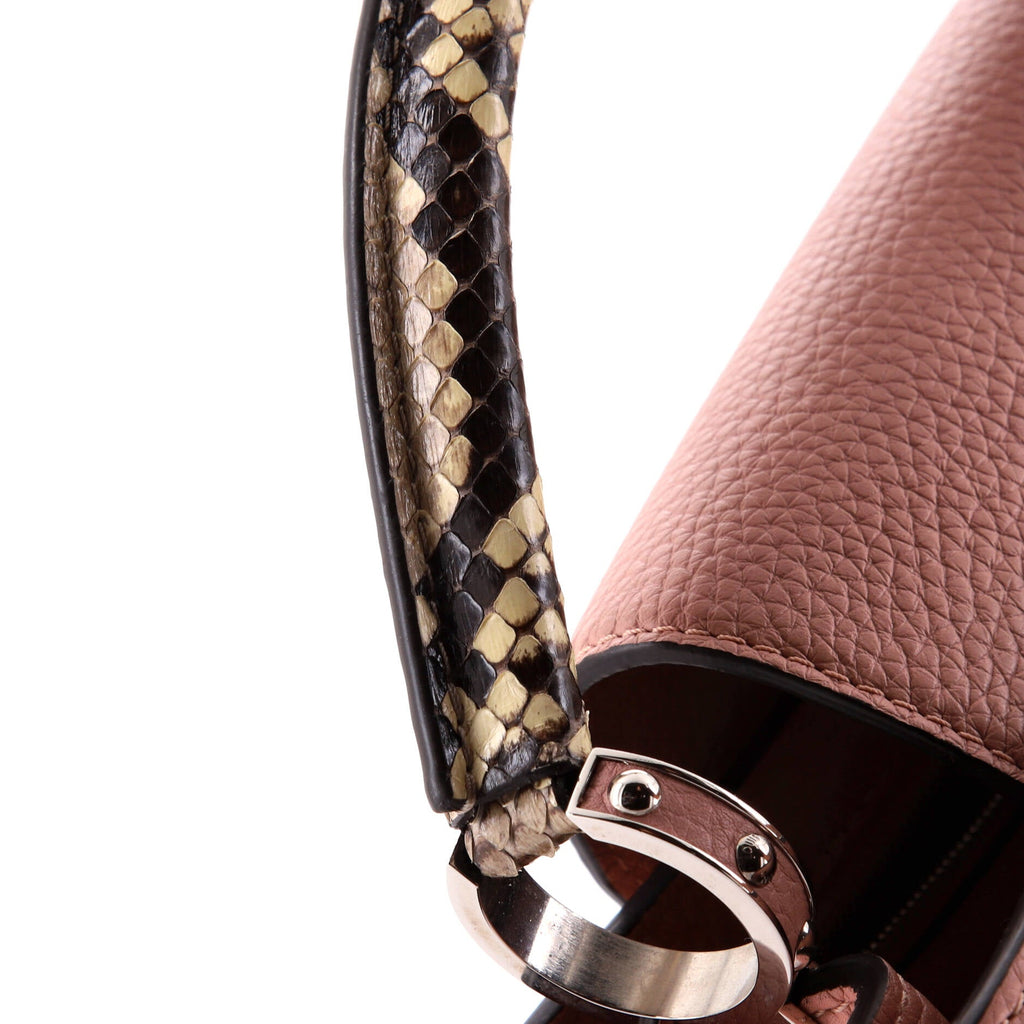 Capucines Bag Leather with Python PM