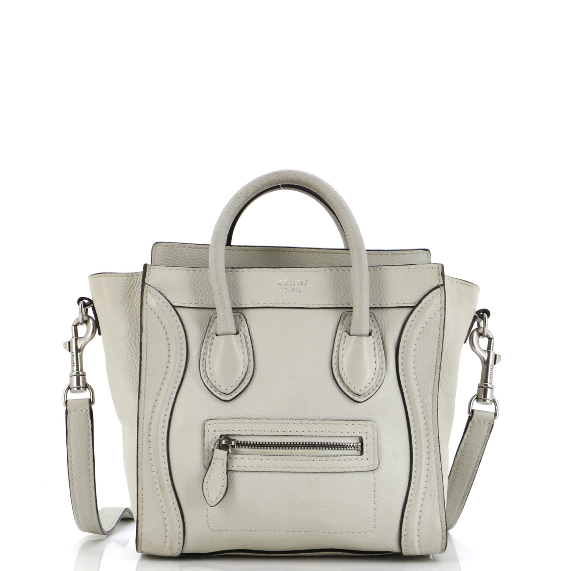 Luggage Bag Grainy Leather Nano
