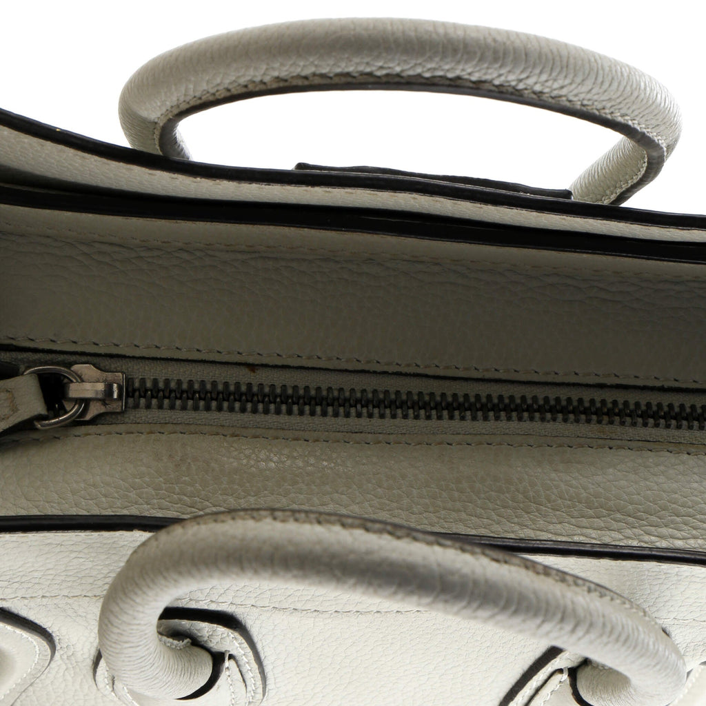 Luggage Bag Grainy Leather Nano
