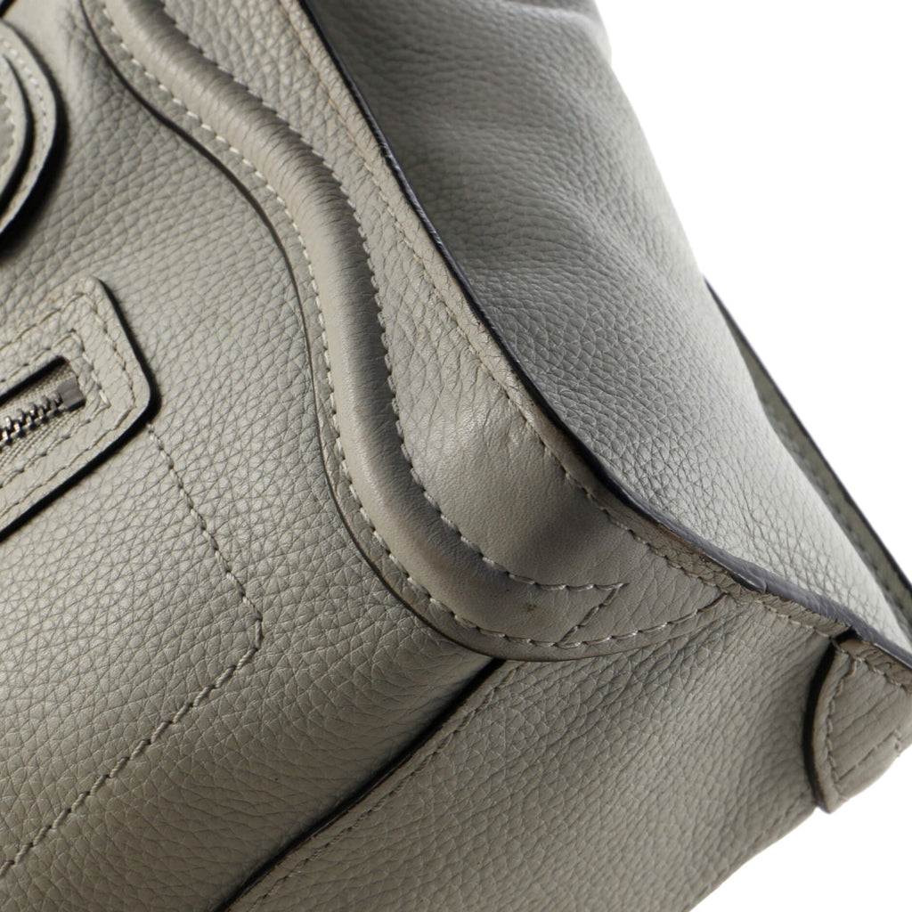 Luggage Bag Grainy Leather Nano