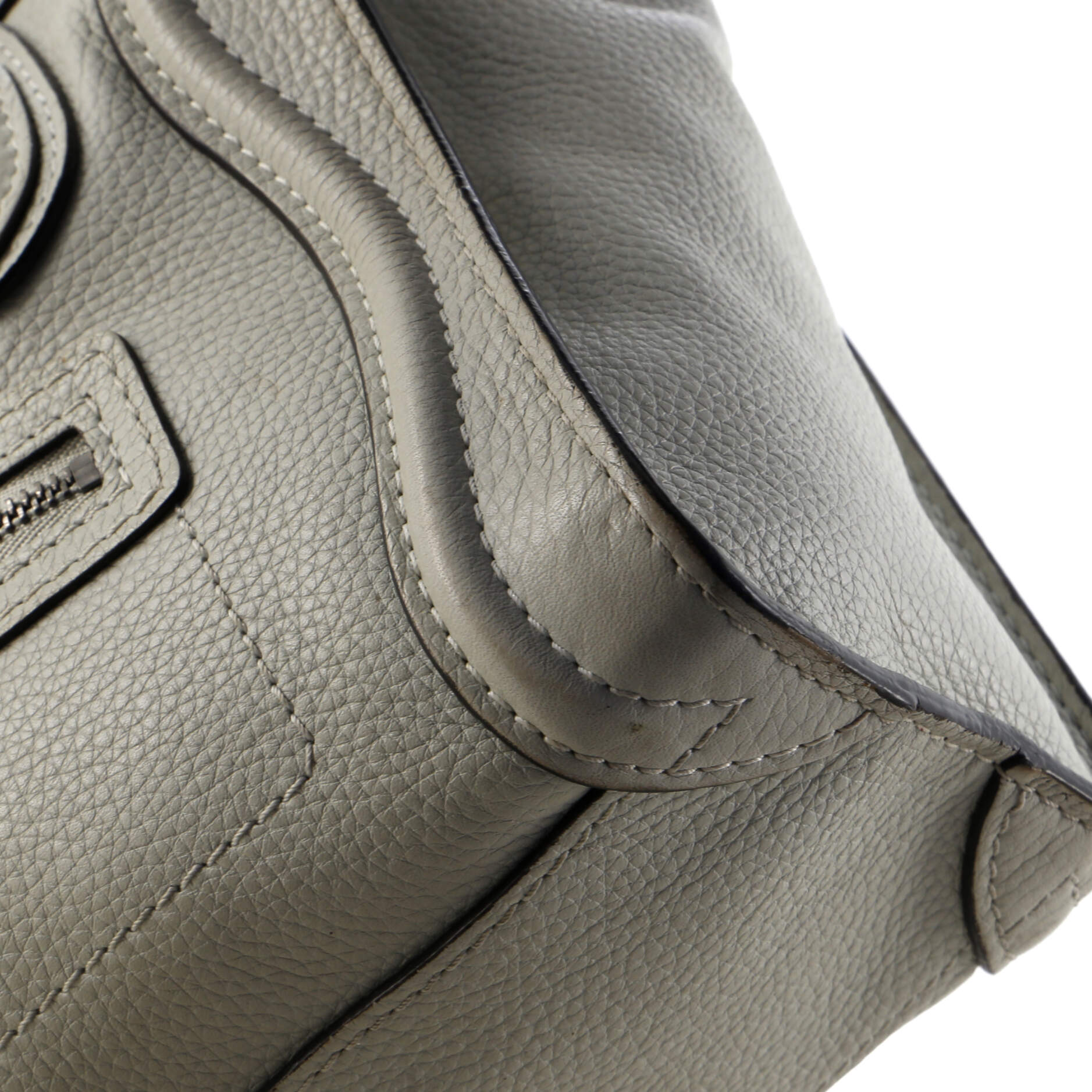 Luggage Bag Grainy Leather Nano