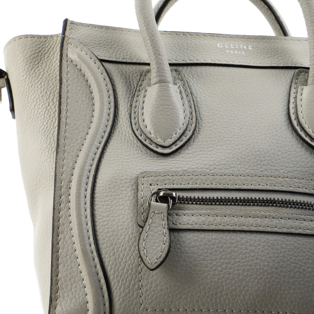 Luggage Bag Grainy Leather Nano