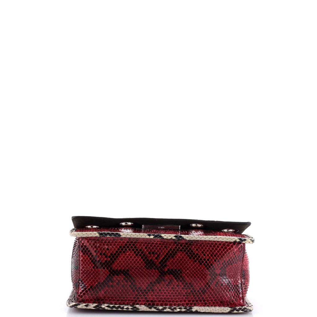 Kan I F Shoulder Bag Embellished Python Medium