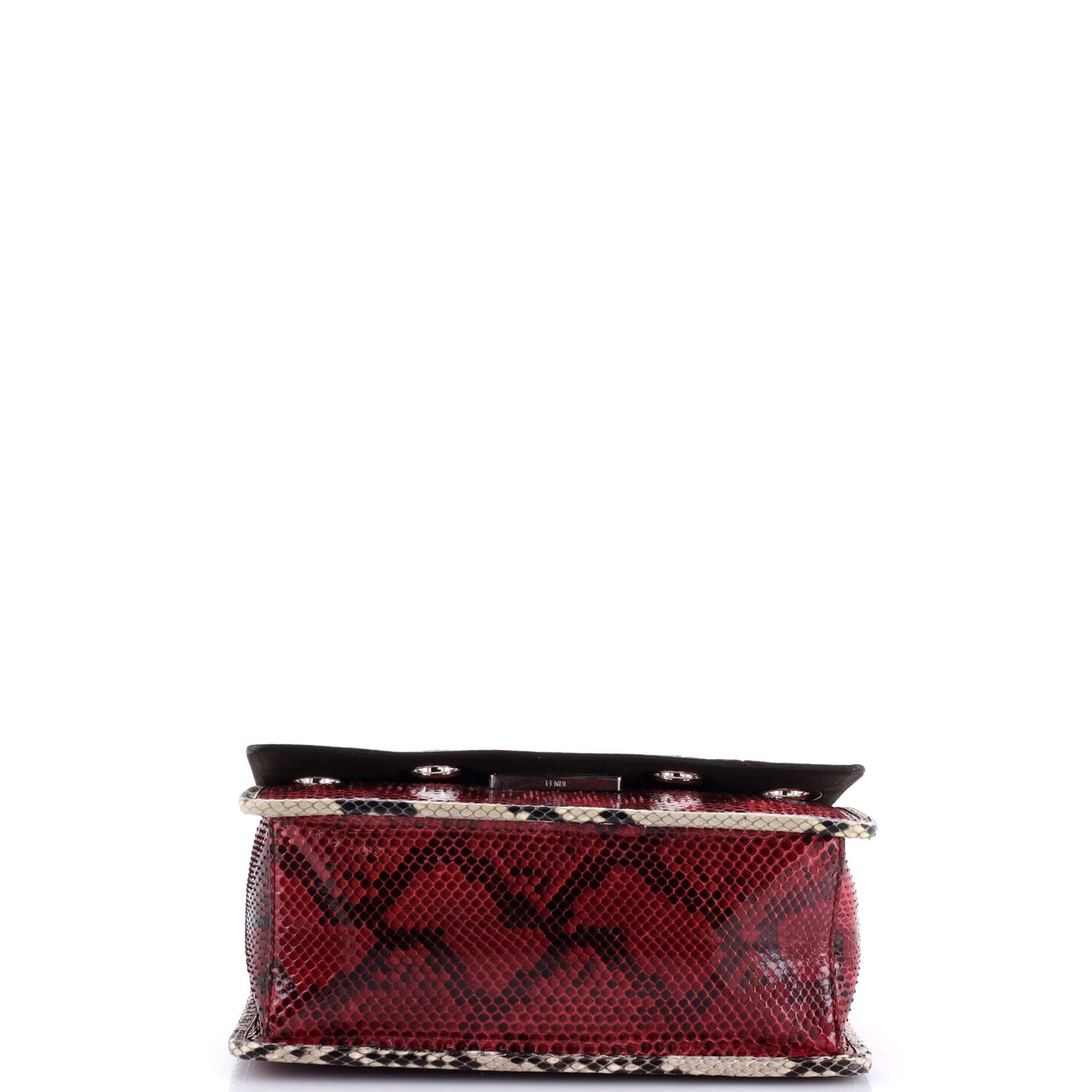 Kan I F Shoulder Bag Embellished Python Medium