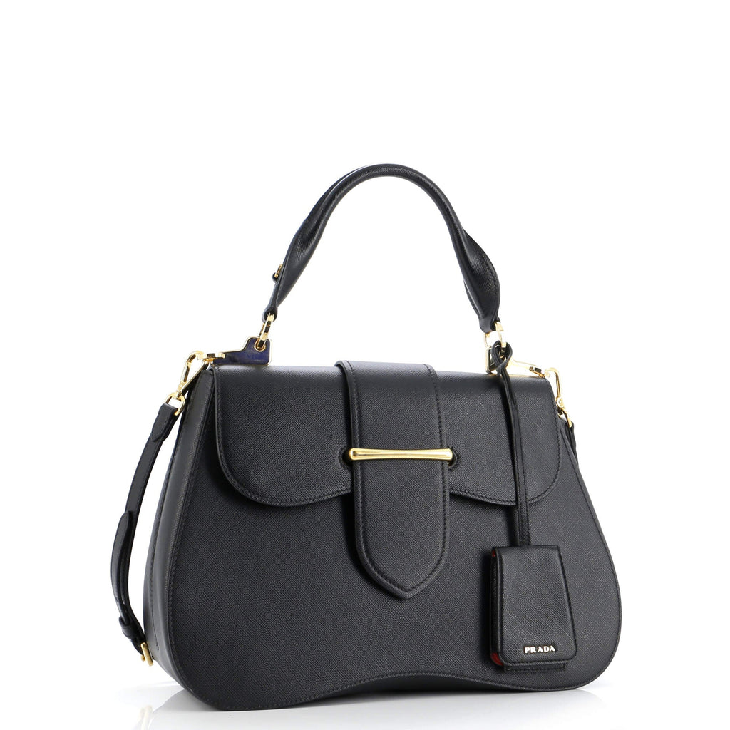 Sidonie Top Handle Bag Saffiano Leather Large