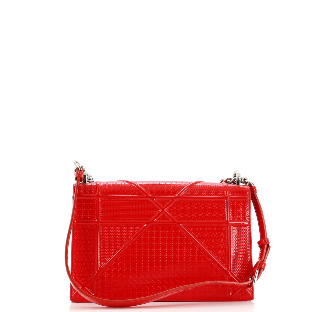 Diorama Flap Bag Cannage Embossed Patent Medium