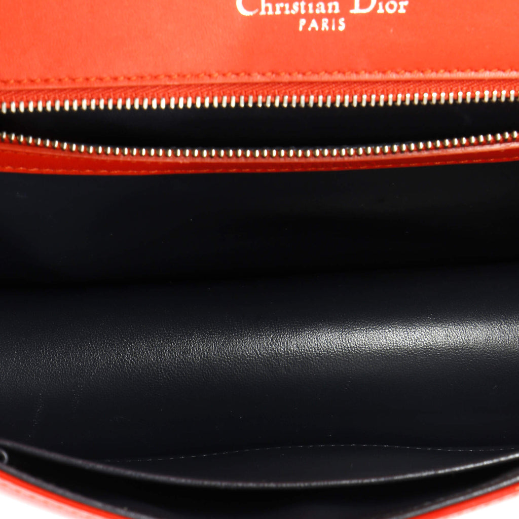 Diorama Flap Bag Cannage Embossed Patent Medium