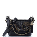 Gabrielle Hobo Embellished Quilted Aged Calfskin Small