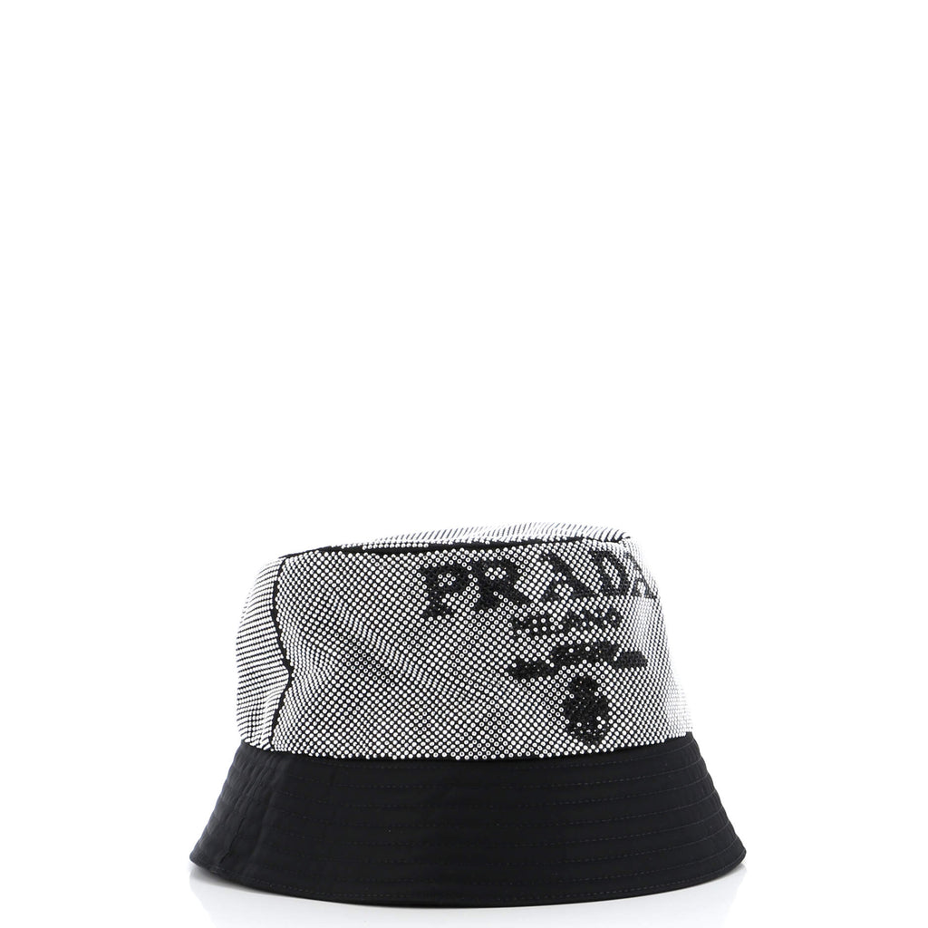 Bucket Hat Crystal Embellished Re-Nylon