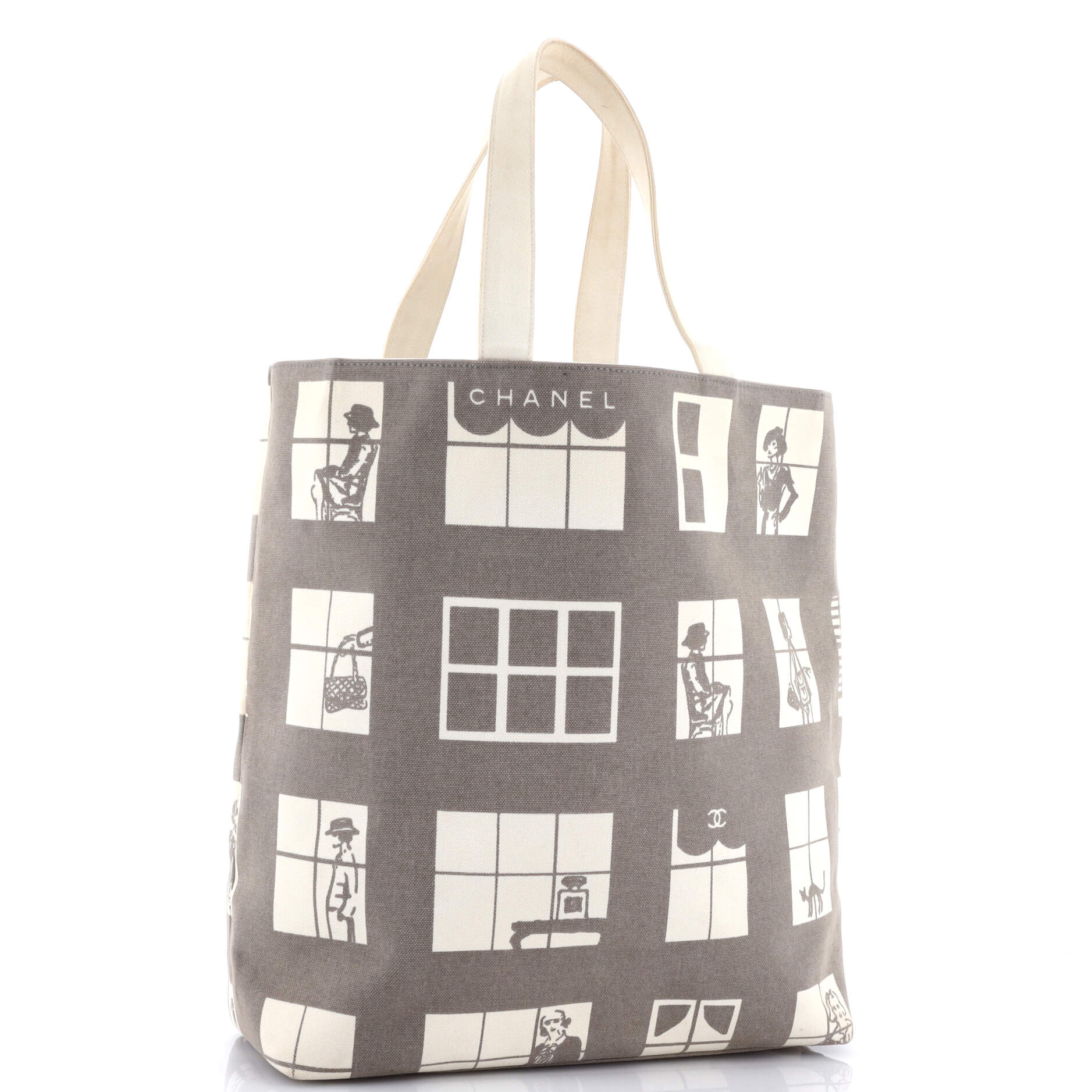 Coco Window Tote Printed Canvas Large