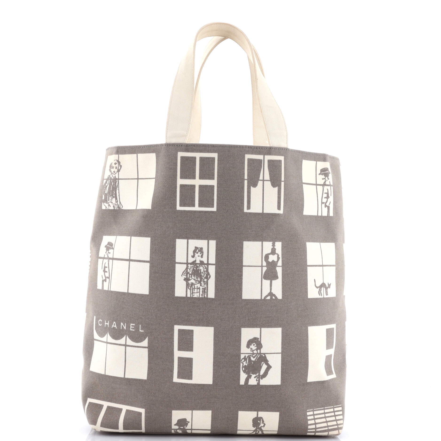 Coco Window Tote Printed Canvas Large