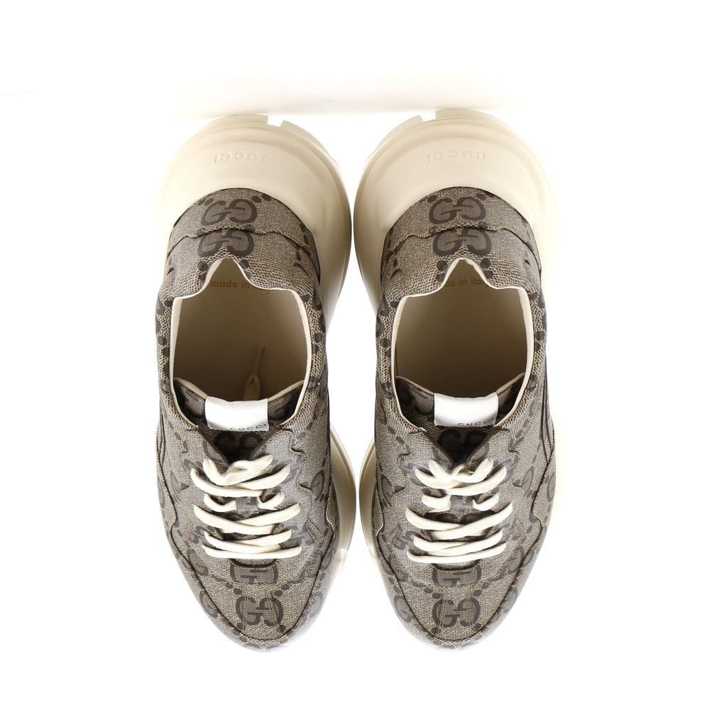 Rhyton Sneakers Jumbo GG Coated Canvas