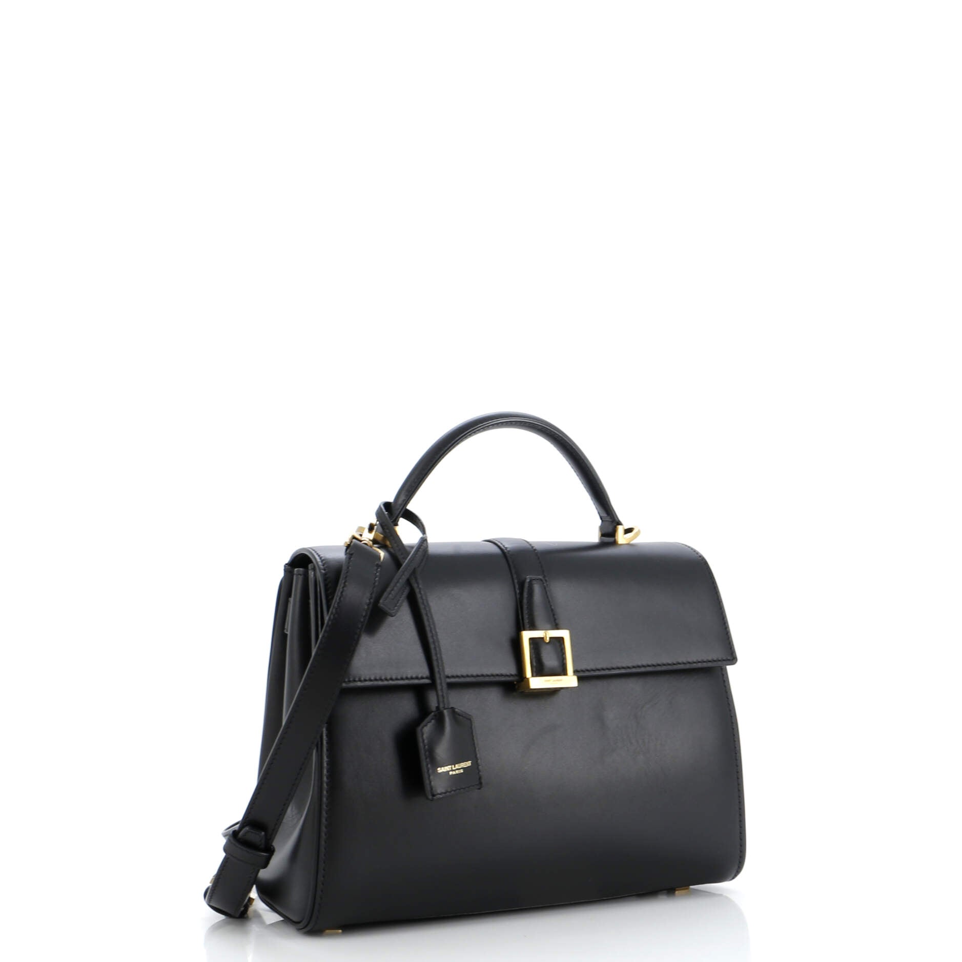 Le Fermoir Top Handle Bag Leather Small