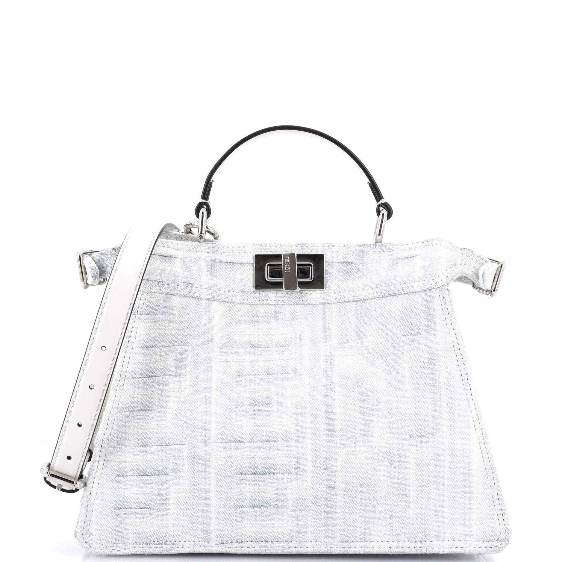 x Marc Jacobs Peekaboo ISeeU Bag Embossesd Denim Small