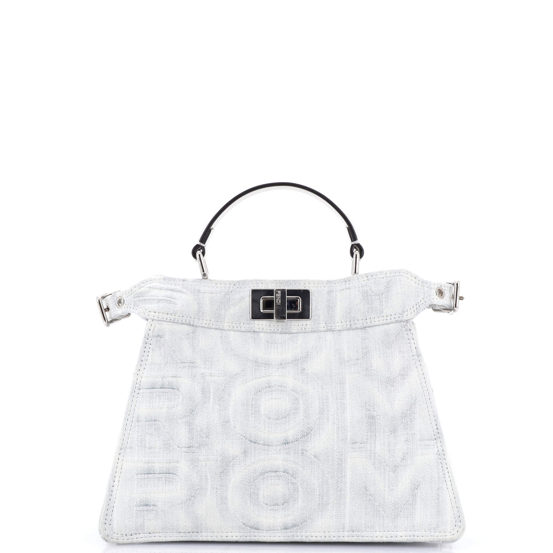 x Marc Jacobs Peekaboo ISeeU Bag Embossesd Denim Small