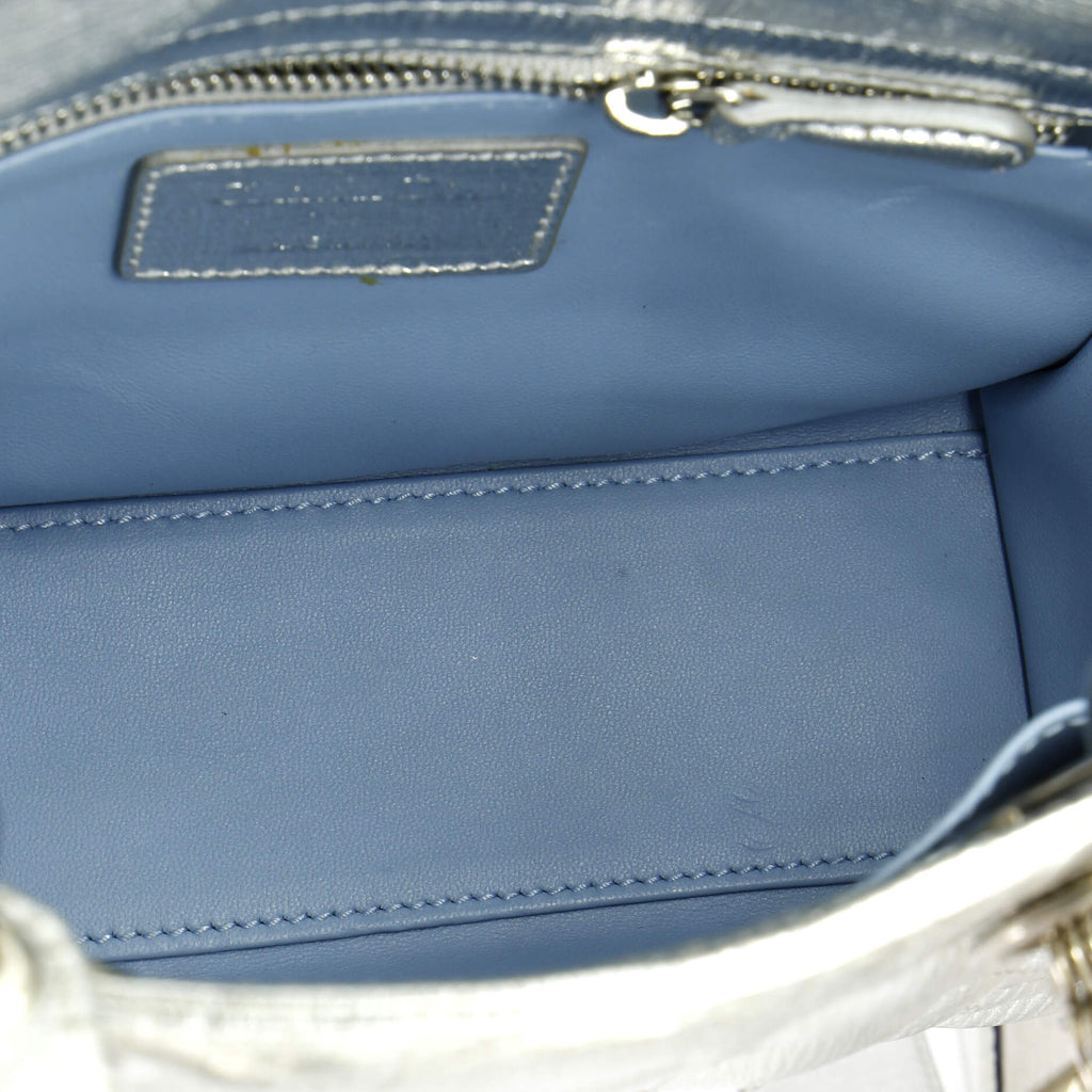 My ABCDior Lady Dior Bag Metallic Cannage Quilt Leather