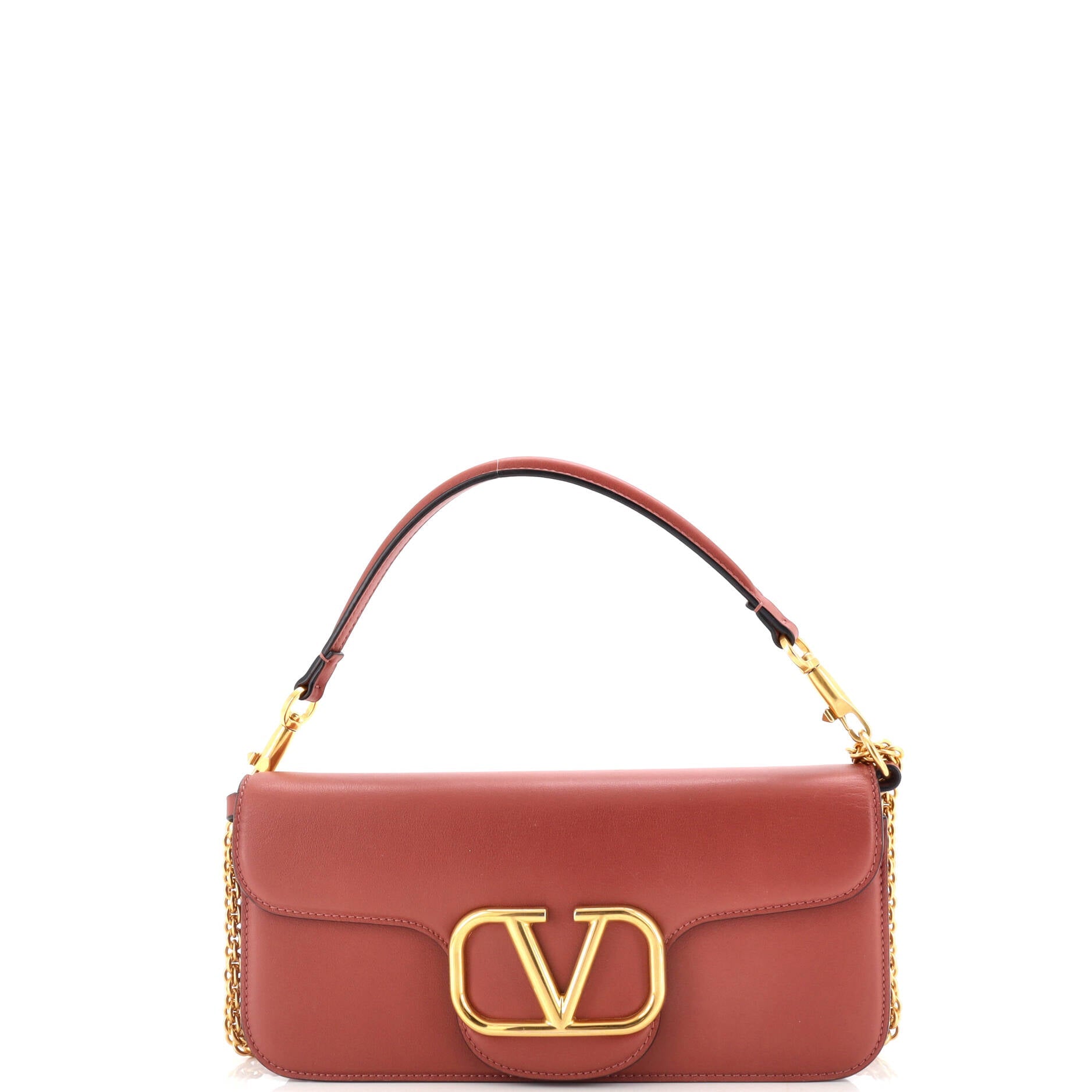VLogo Loco Flap Shoulder Bag Leather Medium